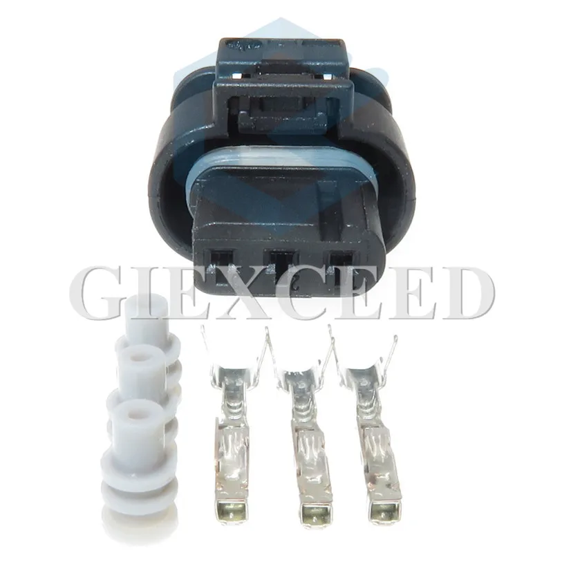 

2 Sets 3 Pin 872-858-541 Reversing Radar Detector Conenctor Electric Socket Waterproof Camshaft Sensor Plug For VW Touareg