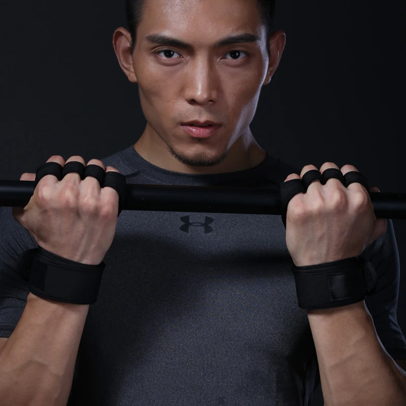 طويل حزام كمال الأجسام اللياقة البدنية Gym نجوم النادي الأهلي رفع الأثقال قفازات للرجال النساء مكافحة زلة ضيق المعصم حماية الحديد الدمبل