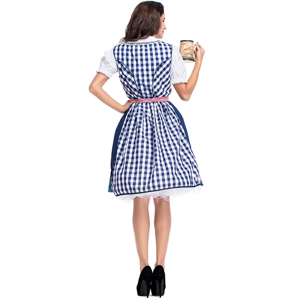 Dirndl, немецкое Австрийское баварское платье, Октоберфест, костюм для девочек на Хэллоуин, нарядное платье, карнавальный костюм