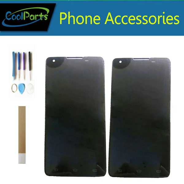 

for Philips Xenium W6610 W6618 LCD Display Screen And Touch Digitizer Assembly Black Color With Tools&tape