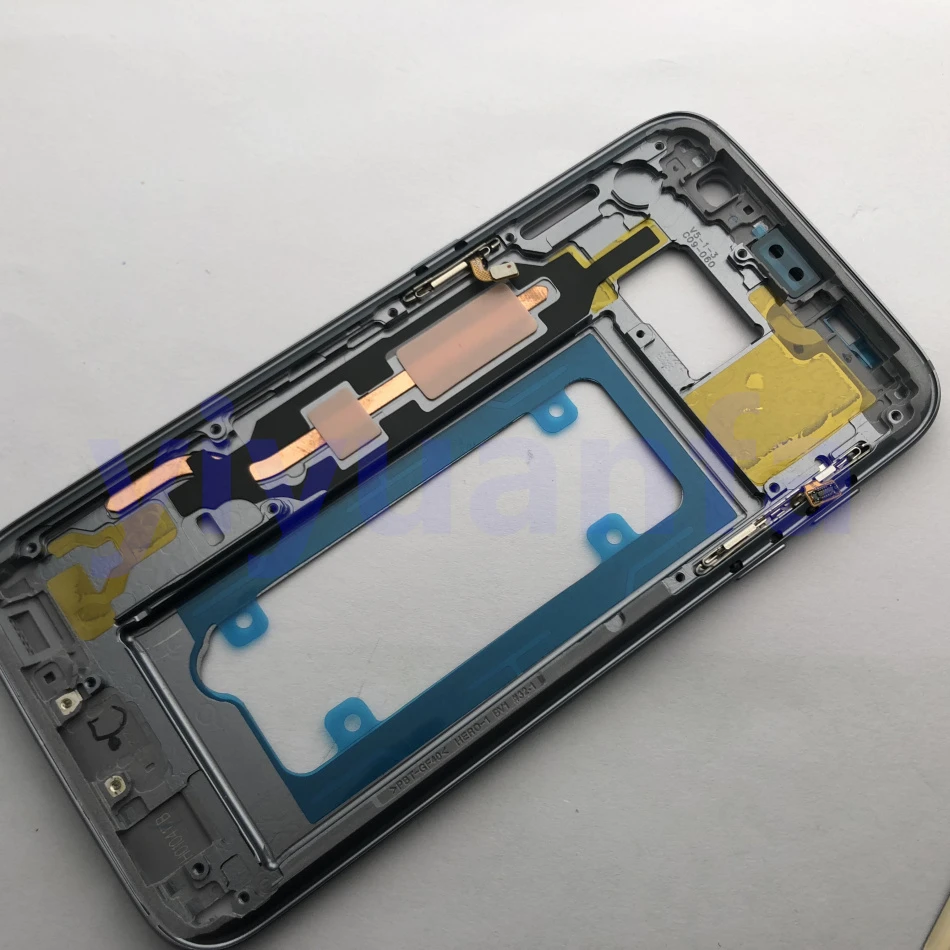 Для Samsung Galaxy S7 G930 G930F G930FD полноразмерный корпус средняя рамка Корпус Шасси Замена