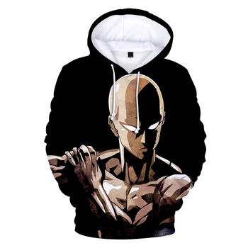 

New 3D Anime One Punch Man Season 2 Hoodies Sweatshirts Men Spring/Autumn/Winter Japanese 3D One Punch Man Hooded Pullovers