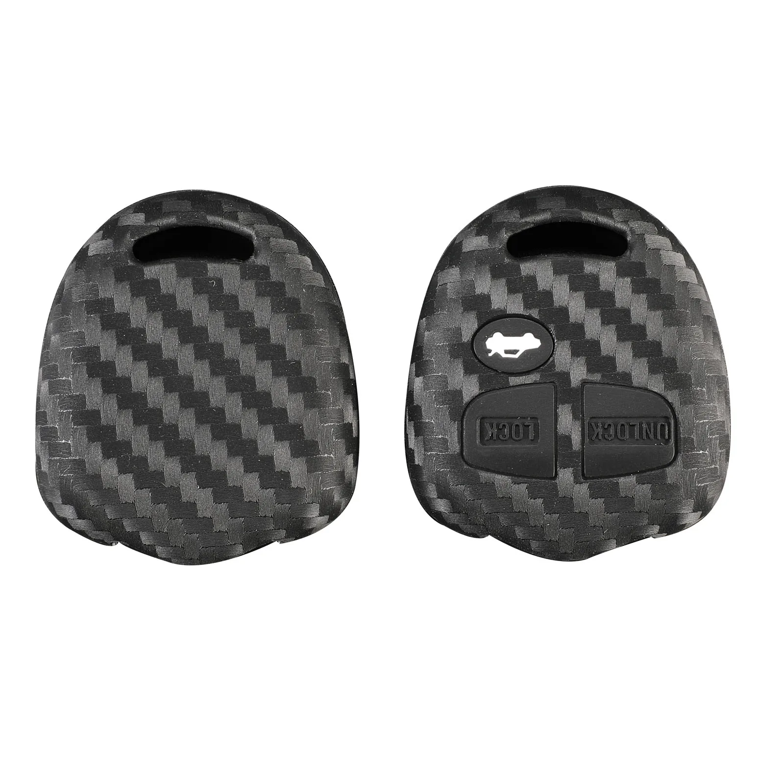 

jingyuqin for Mitsubishi Outlander Colt LANCER Grandis Pajero Sport Parts Carbon 3Buttons for Remote Car Key Case Cover