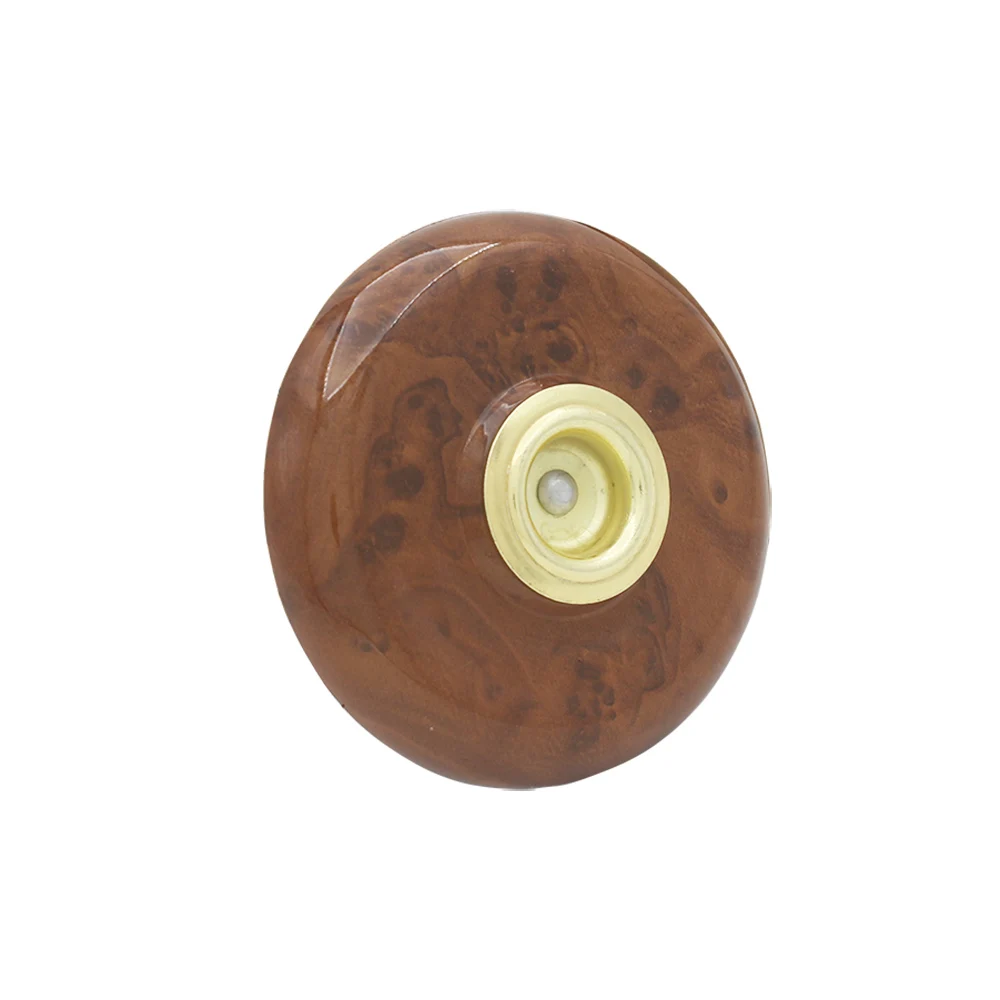 MI&VI Real Wood Cello/Bass Endpin Stop – Round Anti-Slip Rest With Foam, 13.5cm Diameter, Sound Stopper