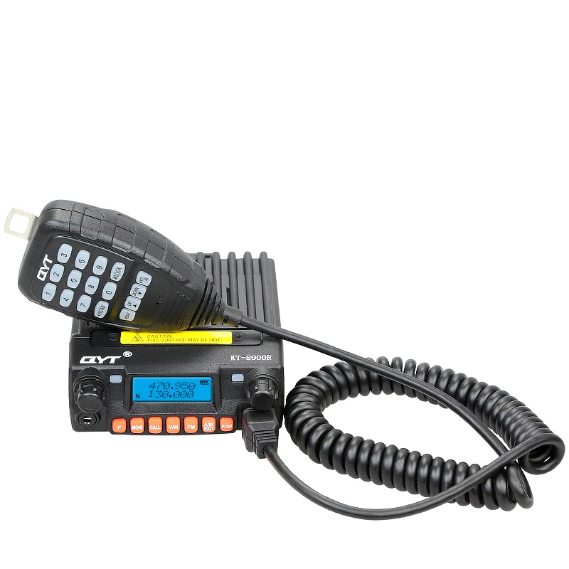 

QYT KT-8900R Mobile Radio Tri Band 136-174MHz&240-260MHz&400-480MHz Transceiver KT8900R+ Programming Cable Cooling Fan Function