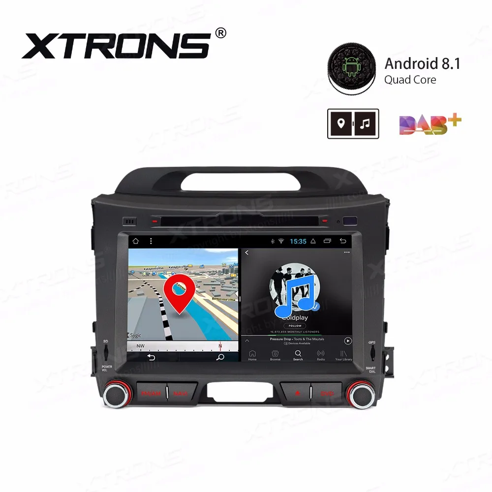 Perfect 8" Android 8.1 Oreo OS Car DVD Multimedia Navigation GPS Radio for Kia Sportage 2010-2016 with Dual Zone Function Support 1