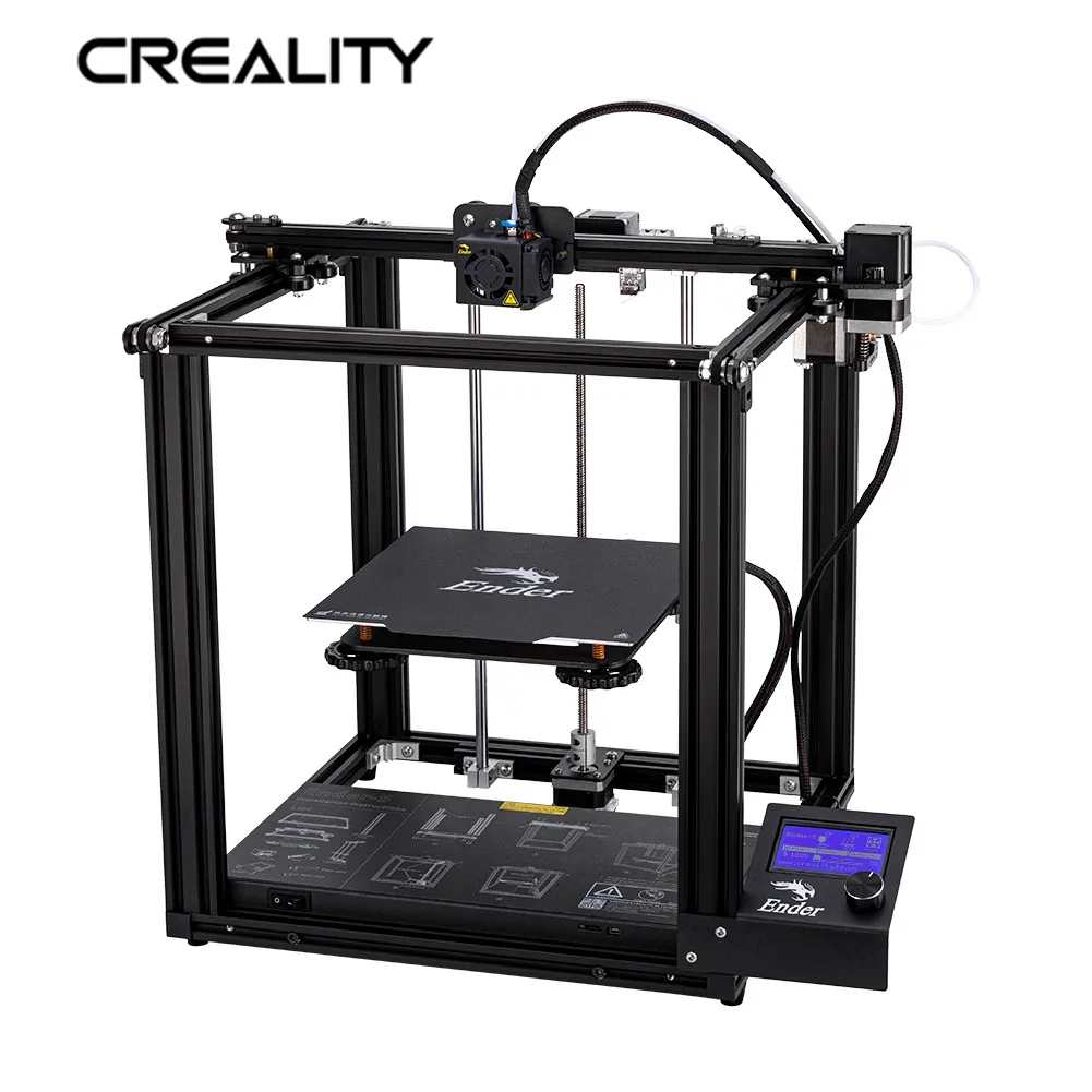 أحدث Creality 3D طابعة طابعة Ender-5 مع مستقرة الطاقة هيكل المغلقة و خارج السلطة استئناف طباعة 220*220*300