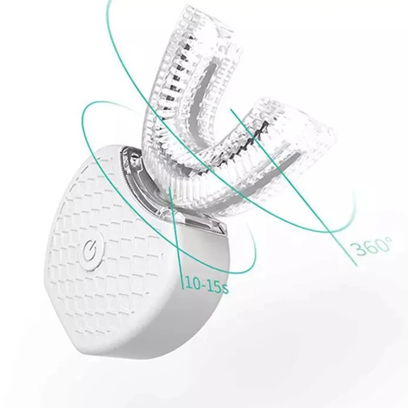 360° Automatic Sonic Electric Toothbrush Waterproof Intelligent U Type Automatic Tooth brush Whitening Electric Power Toothbrush 08