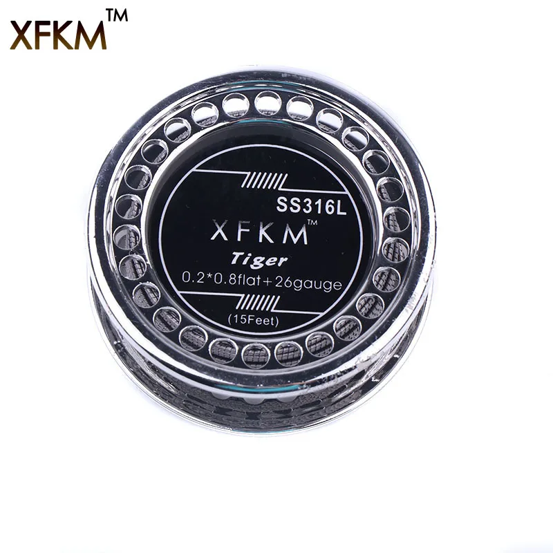 

XFKM 5m/roll SS316L Tiger Clapton Heating Wire for RDA RBA Rebuildable Atomizer Vaporizer Coil Vape Pen Heating Wires Coil Tool