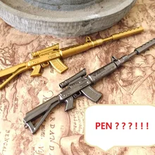 Забавный армейский Военный оружие волшебный отполированный пистолет AK47 гелевая ручка Z883