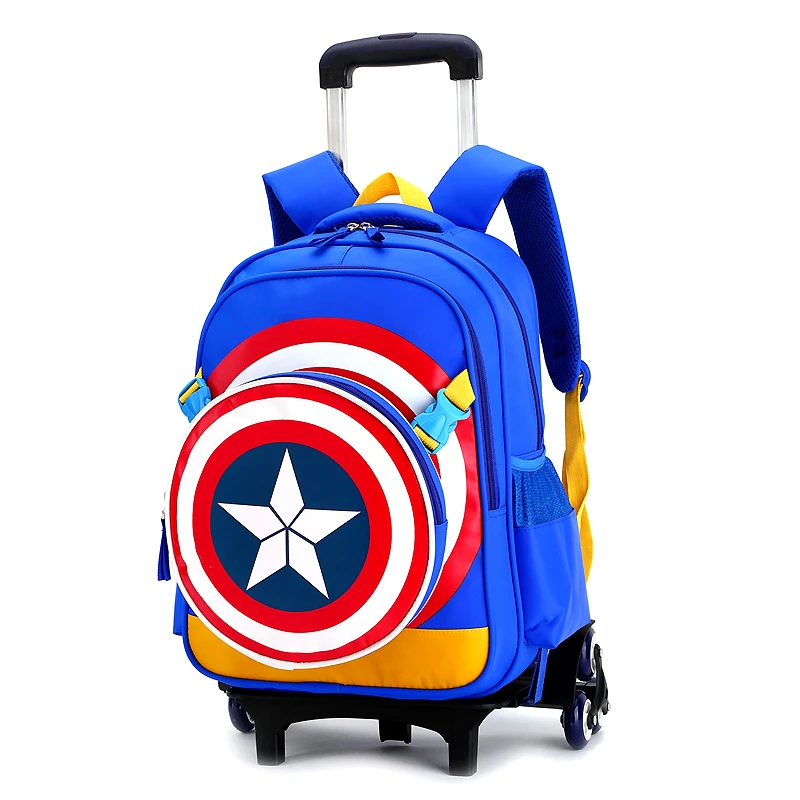 Novedad de 2019! mochila escolar de Triple Carro con ruedas para niños y mochilas portátiles para niños, bolsa varillas de aleación|Mochilas escolares| - AliExpress