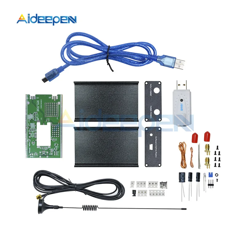 

1Set RTL SDR Receiver Host Kit 100KHz-1.7GHz UV HF RTL-SDR USB Tuner Receiver/ R820T+8232 CW FM radio AM DSB