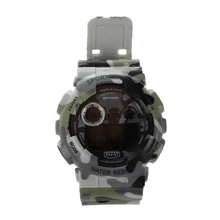 Sanda Дата Сигнализация Для Мужчин's армия пехотные войска Водонепроницаемый светодиодный цифровые спортивные часы Резина