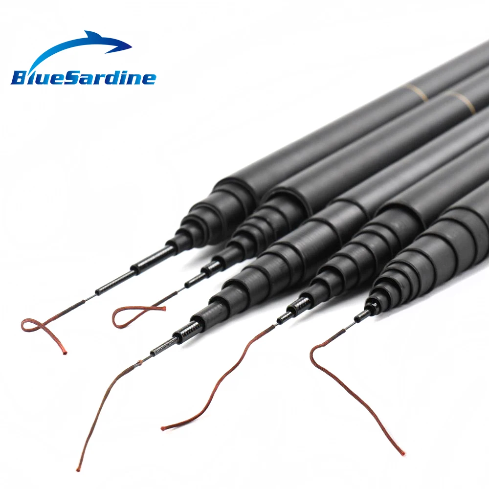 BlueSardine New Carp Fishing Pole Stream Hand Rod Telescopic Fishing Rod Carbon Fishing Tackle 4 5M