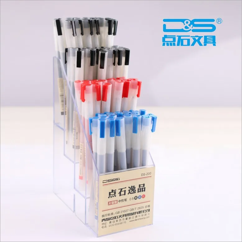 

DIANSHI DS-200 MUJI Style Gel Pen 0.5 Simple Pure Color Signature Pen Students 12PCS