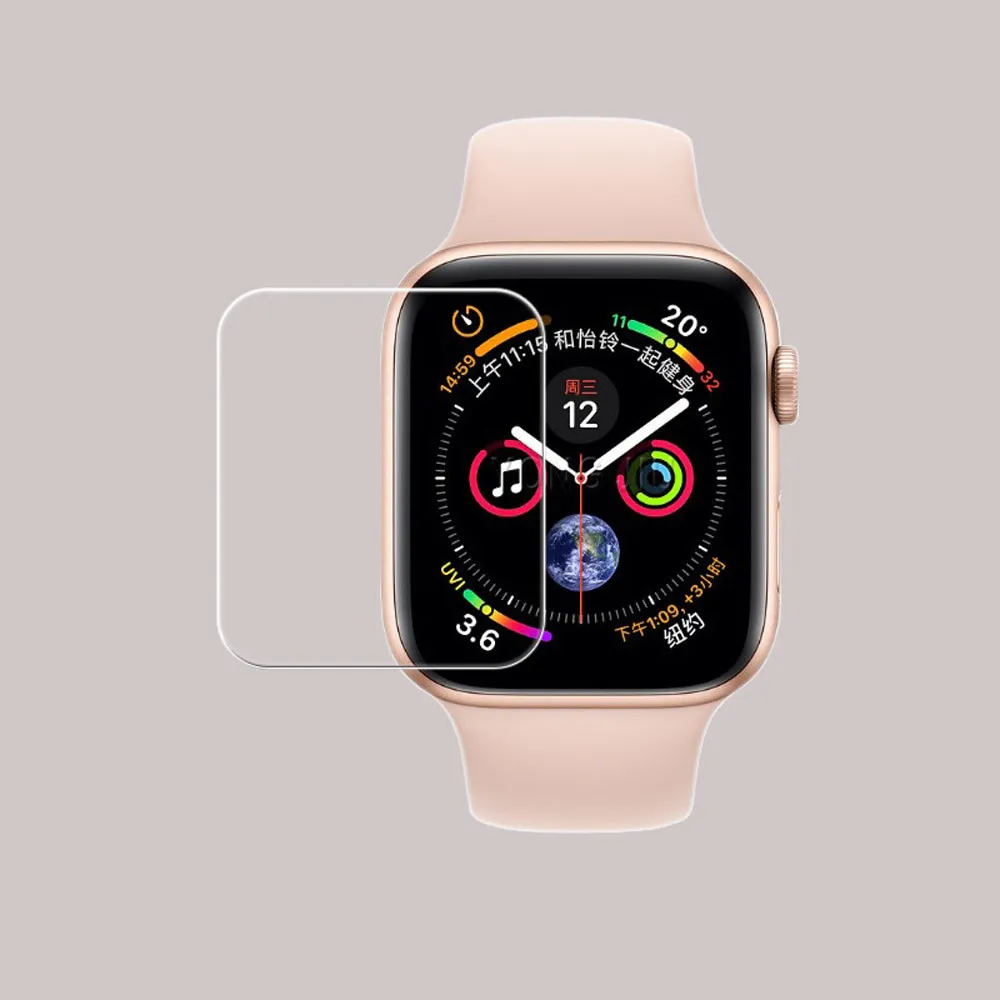 Умные аксессуары 1 шт HD закаленное стекло ЖК экран Защитная пленка для Apple Watch