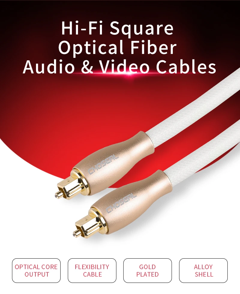 Digital Optical Fiber Audio Cable Adapter Toslink Digital SPDIF Cable For Blueray PS3 XBOX 360 PS3 (1)
