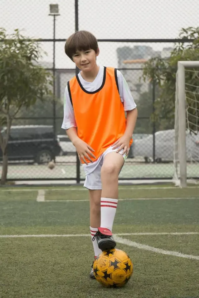 kids soccer vest boys football waistcoat youth training shirt chlidren training vest customized name and number  free shipppin