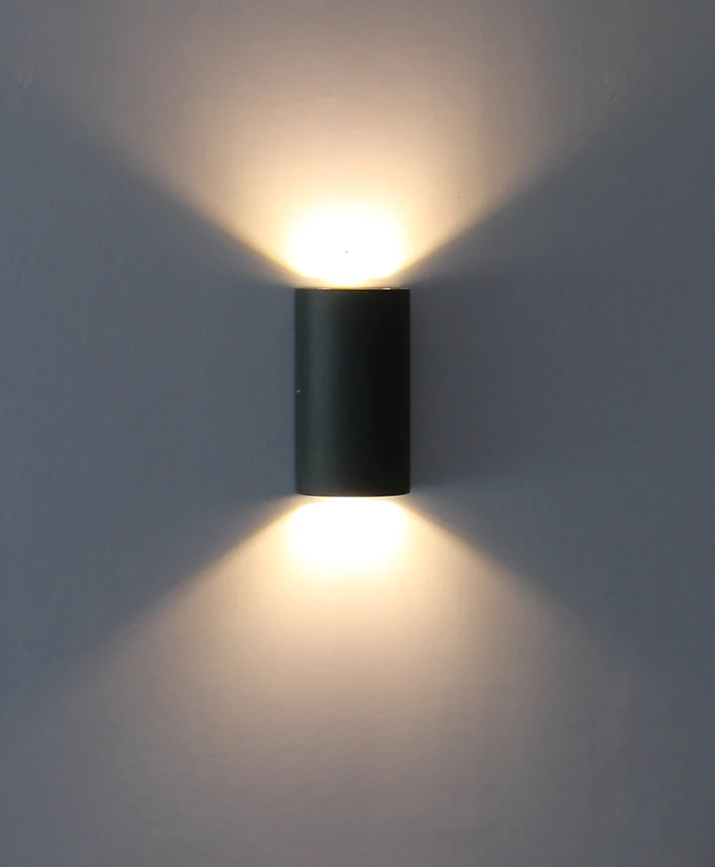 IP54 waterproof surface wall mounted outdoor led wall lamp, up and down bollard outdoor led wall