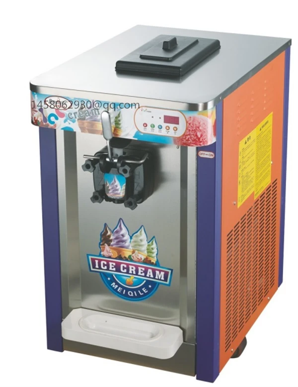 18л/ч микрокомпьютер управления машина для производства мягкого мороженого с одной головкой настольная машина для производства мороженого