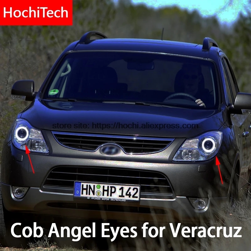 For font b Hyundai b font veracruz ix55 2007 2012 COB Led day Light White Halo