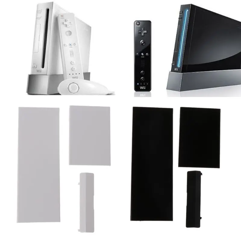 

Replacement Memeory Card Door Slot Cover Lid 3 Parts Door Covers for Nintendo Nintend Wii Console