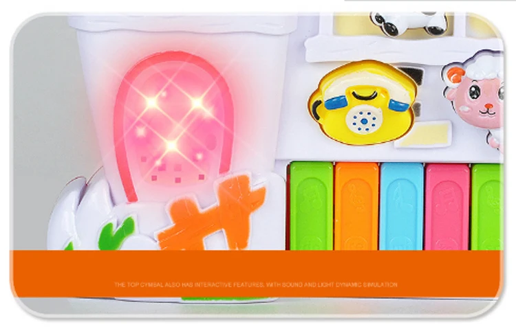 Детские игрушки электронный пианино детские игрушки Ферма Музыка в форме домика детское раннее музыкальное воспитание инструменты для