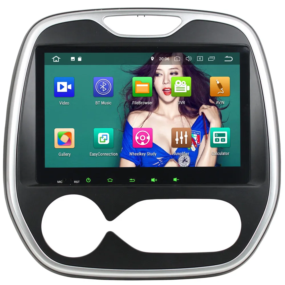 Discount KLYDE 9" IPS 4G Android 8.0 Octa Core PX5 4GB RAM 32GB ROM Car DVD Multimedia Player Radio For Renault Capture AT MT 2011-2017 2