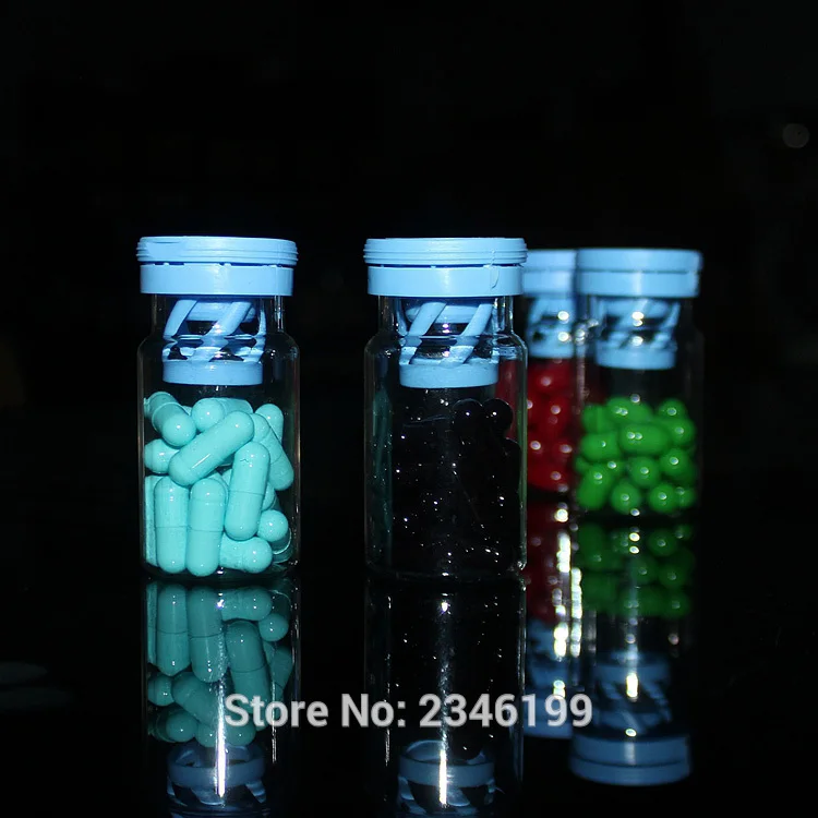 50ML40pcs/lot Superior Grade Empty Capsule Bottle with Desiccant, Clear