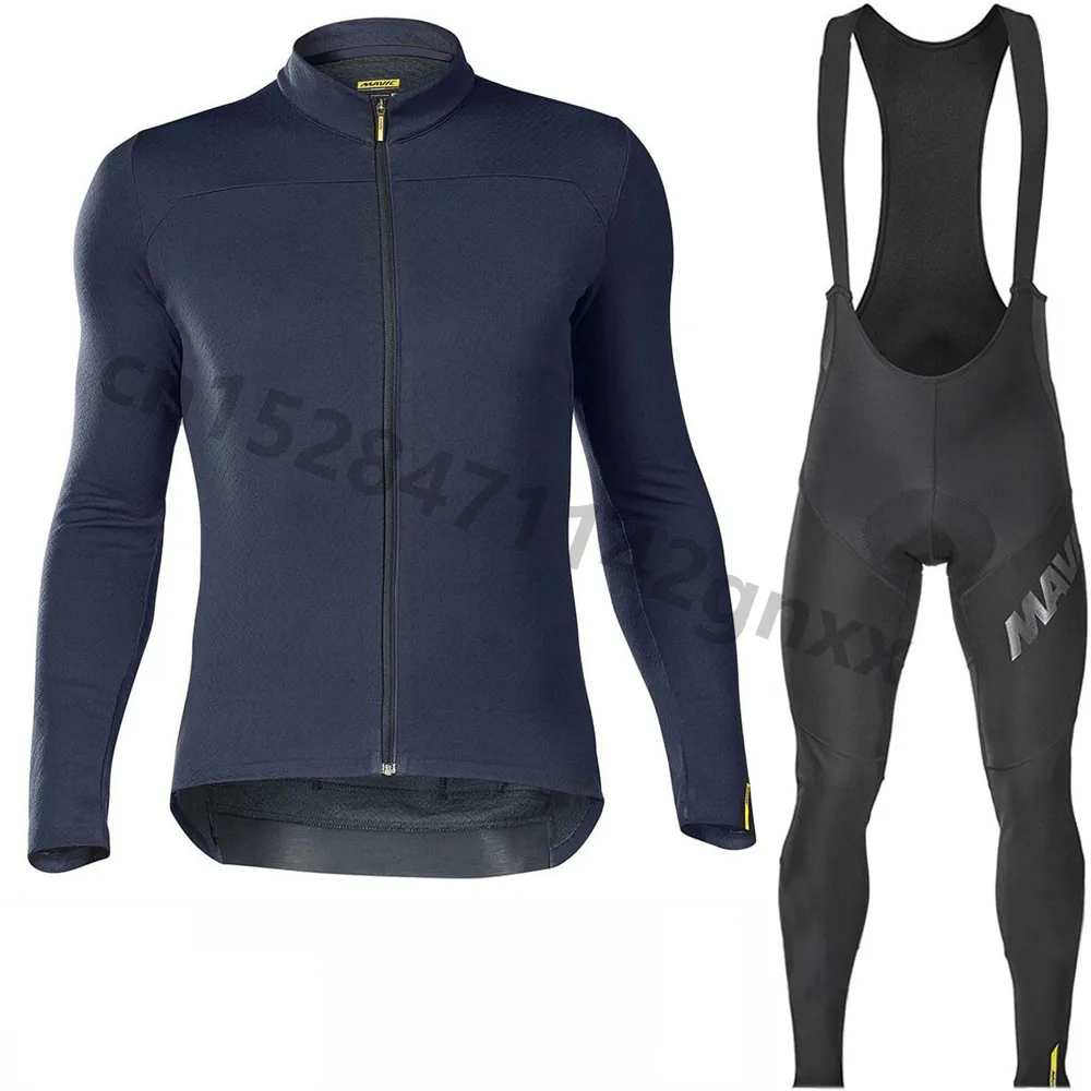 Online Primavera 2019 Mavic Pro Squadra di Ciclismo Manica Lunga Jersey Bike bib Pantaloni Set Mens Ropa Ciclismo Quick Dry bicicletta Maillot culotte