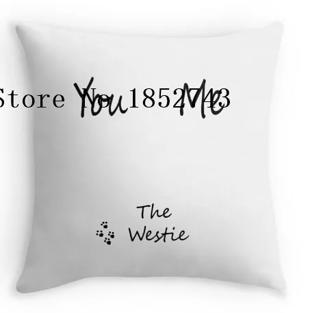 Funny You Me The Westie Luxury Print Square Pillow Cases For12 Funny You Me The Westie Luxury Print Square Pillow Cases For12 14 16 18 20 24 Inch Free Shipping In Case From Home Garden On