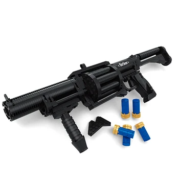 

373 PCS DIY High Quality Nerfs Elite Gun Shotgun Toy Gun Model Building Block Set Plastic Toy Gift For Children