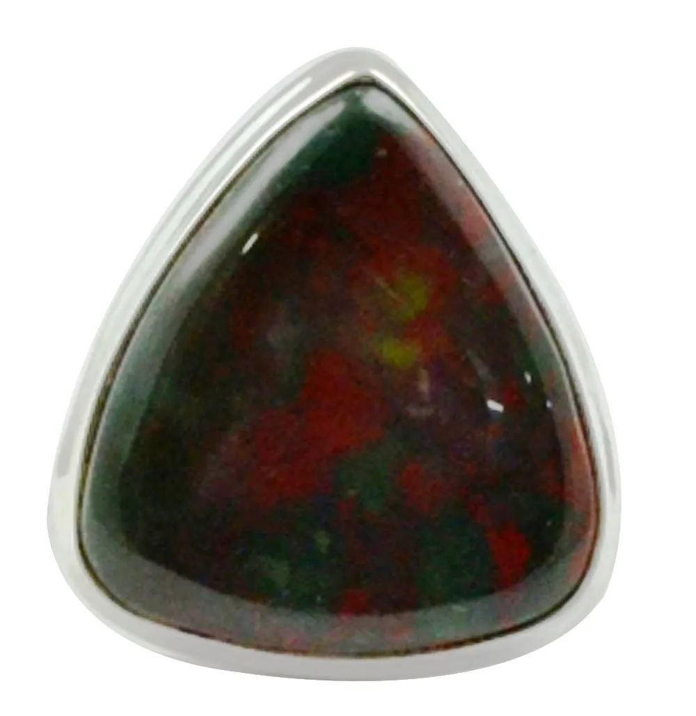 

Lovegem Genuine Bloodstone RING 925 Sterling Silver, Size: 5.75, AR3318