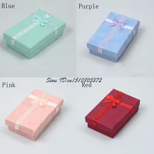 120 шт 8x5x2,5 см Бумага комплект ювелирных изделий кулон с секретом упаковочный чехол Цепочки и ожерелья держатель Органайзер для сережек коробка для колец