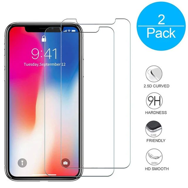 2PCS/Lot Film Tempered Glass Screen Protector en Verre