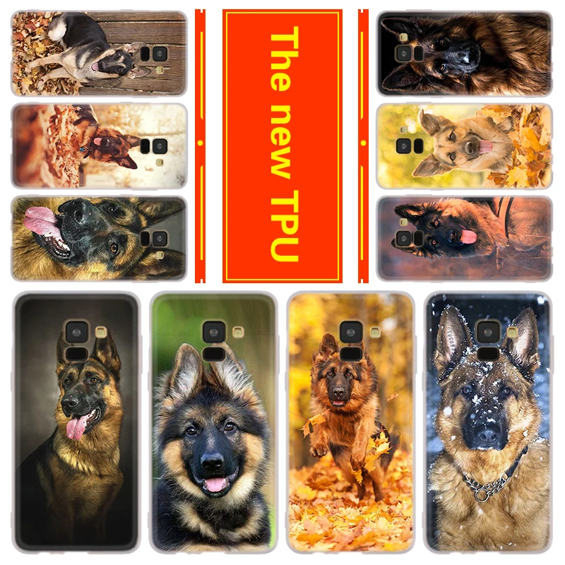 

Phone for Samsung Galaxy A50 A10 A20 A30 A60 A70 a750 a6 a8 a9 a7 2018 Plus a3 a5 a7 2016 2017 Cover Case german shepherd dog