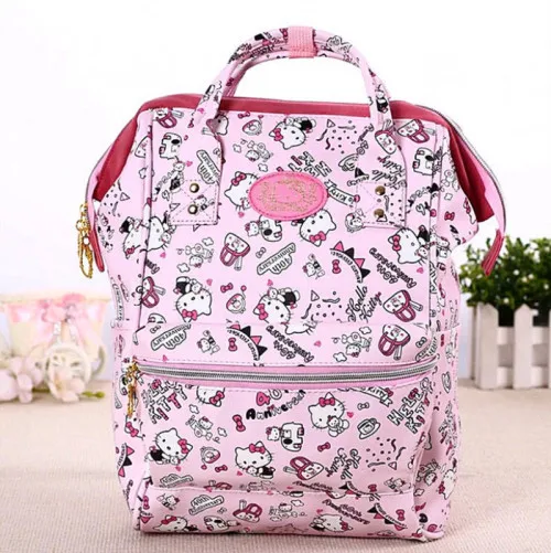 Женский рюкзак Hello kitty, сумка на плечо, сумочка, XW-1031 - Цвет: Pink large