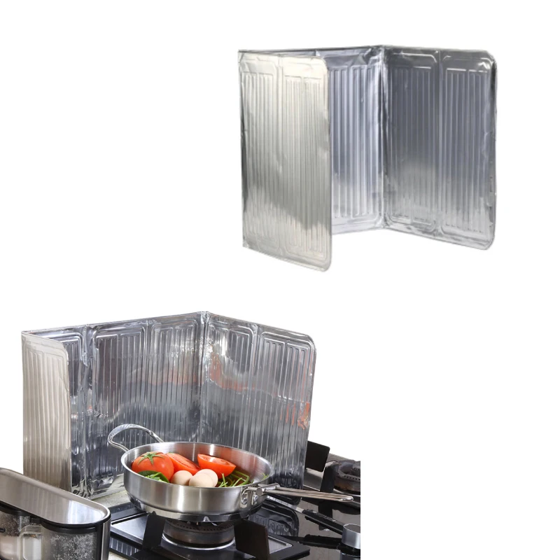 New Practical Kitchen Stove Foil Plate Prevent Oil Splash Cooking Hot