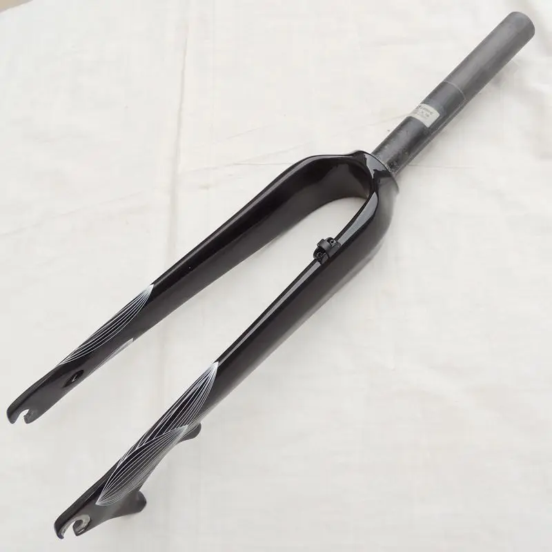 

Last 368g Newest 24" inch mountain Bike full carbon fibre bicycle front forks disc brake hard fork 24er Free shipping