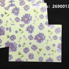 20 шт./партия, складная открытка с цветочным рисунком, открытка, подарок на день рождения, Рождественская открытка, конверт, канцелярские принадлежности для письма 17,5x12,5 см