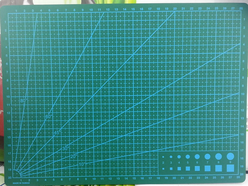 

Good quality A3 size 30x45cm green Self Healing vinyl cutting mat for paper cutting & design MX-142-A3 DHL Free shipping
