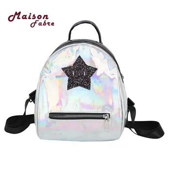 

Kawaii Student Backpack Stars Design Candy Satchels Fashion Women Backpack Student Leisure Bag Slung Student Shoulder Bags