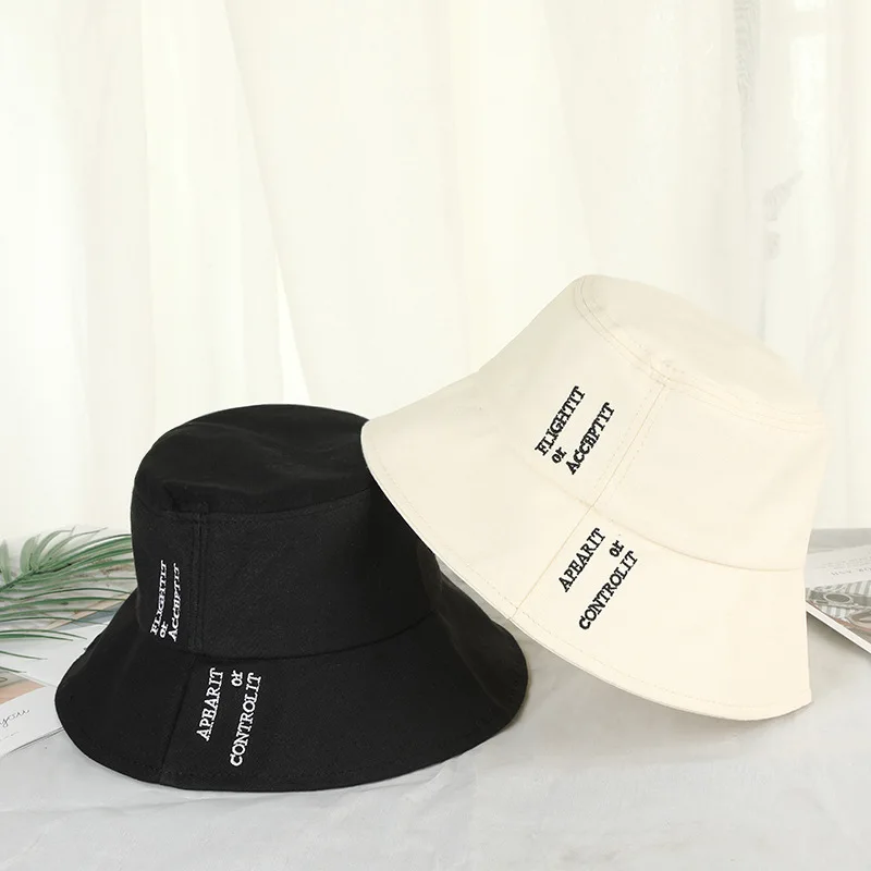Новая весенняя шляпа в Корейском стиле, мужская и женская шапочка для бассейна с буквенным принтом, индивидуальная шляпа для отдыха, Рыбацкая Шляпа Кепка