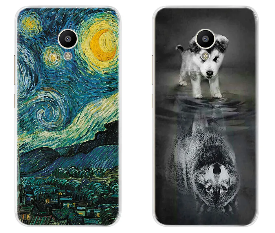 Cool Fashion Painted Case For Meizu M5 Mini Soft Silicone TPU Back Cover For Meizu M 5 M5 Mini Phone Case For Meizu M5Mini Cover