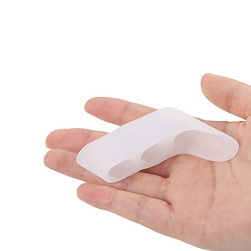 Bunion Shield Gel Pinky Toe Separator Straightener Gel 3 Hole Bunionette Pads Bunion Corrector Foot Care Tool Bunion Shield Gel Pinky Toe Separator Straightener Gel 3 Hole Bunionette Pads Bunion Corrector Foot Care Tool