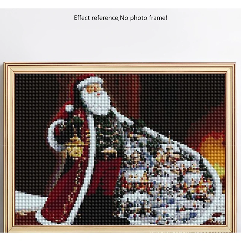 Full Diamond Embroidery Sale Diamond Mosaic Santa Claus DIY Diamond Painting Christmas Decoration Home Picture Of (1)