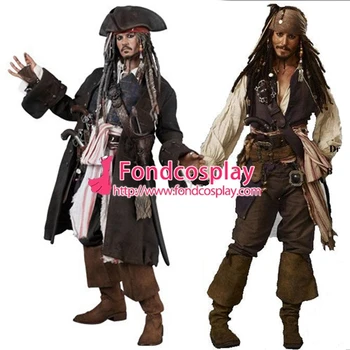 

Pirates of the Caribbean-Jack Sparrow costume Johnny Depp Moive Cosplay Tailor-made[G1427]