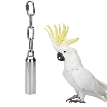 

Stainless Steel Bells Toy with Sweet Sound for Bird Parrot Macaw African Greys Amazon Eclectus Cockatoo Parakeet Cockatiels