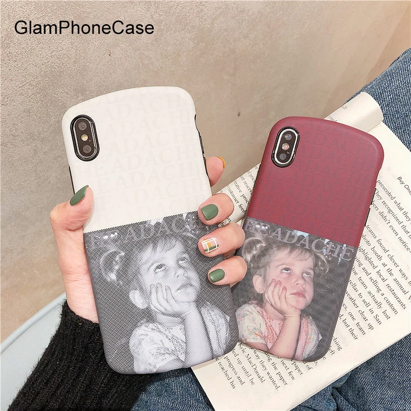GlamPhoneCase милая девушка иллюстрация чехол для телефона iPhone XS Max XR 8 плюс 7 6 S 6splus