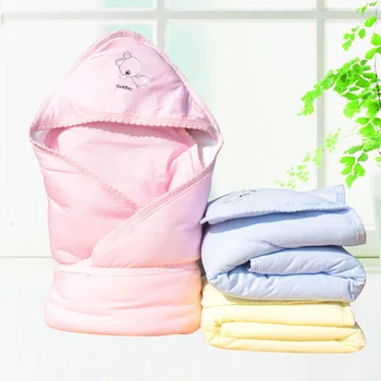 

Cotton Warm Autumn Winter Soft Baby Blankets Newborn Swaddle Baby Bath Towel Newborn Quilts Swaddling